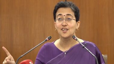 AAP Minister Atishi Alleges LG VK Saxena of Working For BJP Over Stalling Solar Policy Approved by Delhi Cabinet (Watch Video)